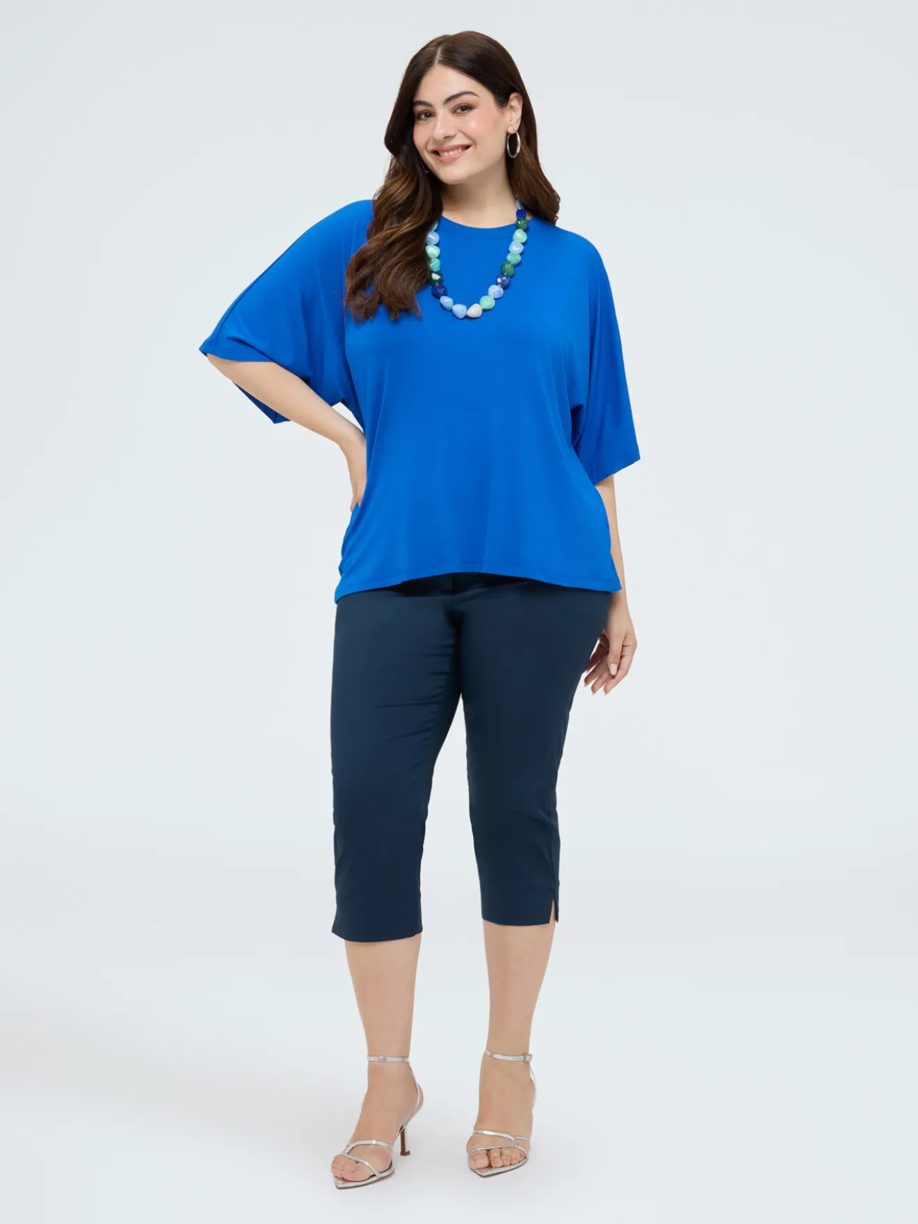 T-shirt in jersey con cut-out