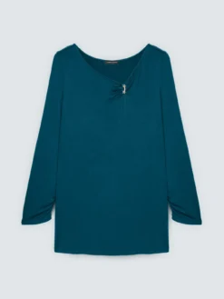 T-shirt in jersey con dettaglio gioiello