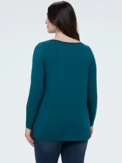 T-shirt in jersey con dettaglio gioiello