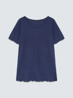 T-shirt in jersey con dettagli ricamati