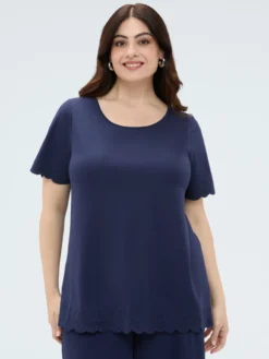 T-shirt in jersey con dettagli ricamati