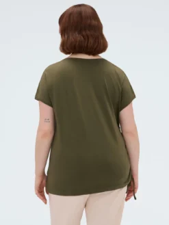 T-shirt in jersey con stampa e ricamo
