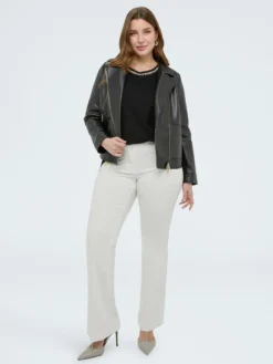 T-shirt in jersey di cotone con crystal