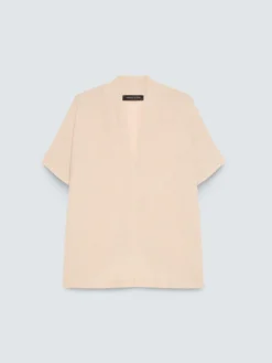 T-shirt in jersey lurex con maniche a kimono