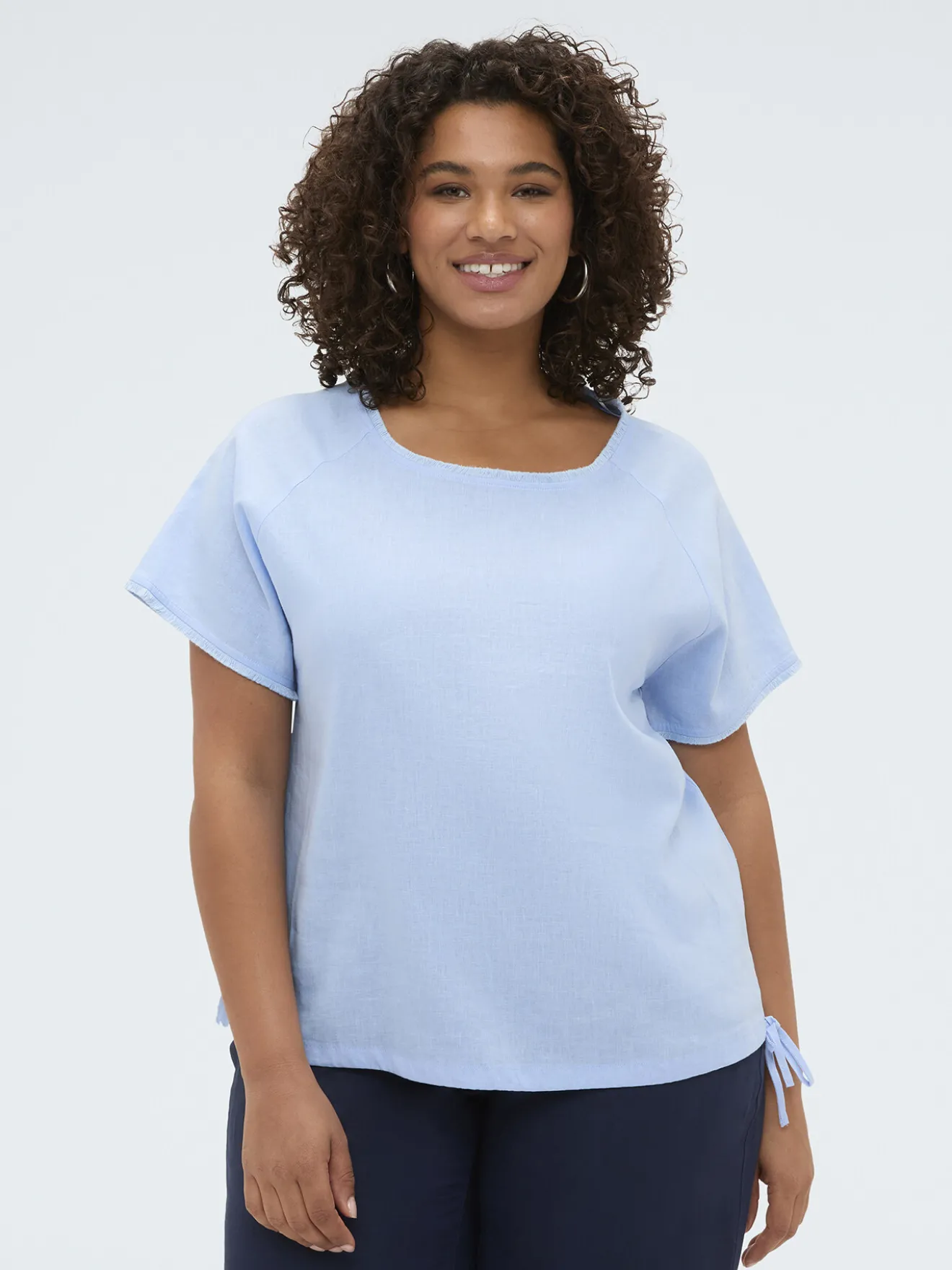 T-shirt in misto lino