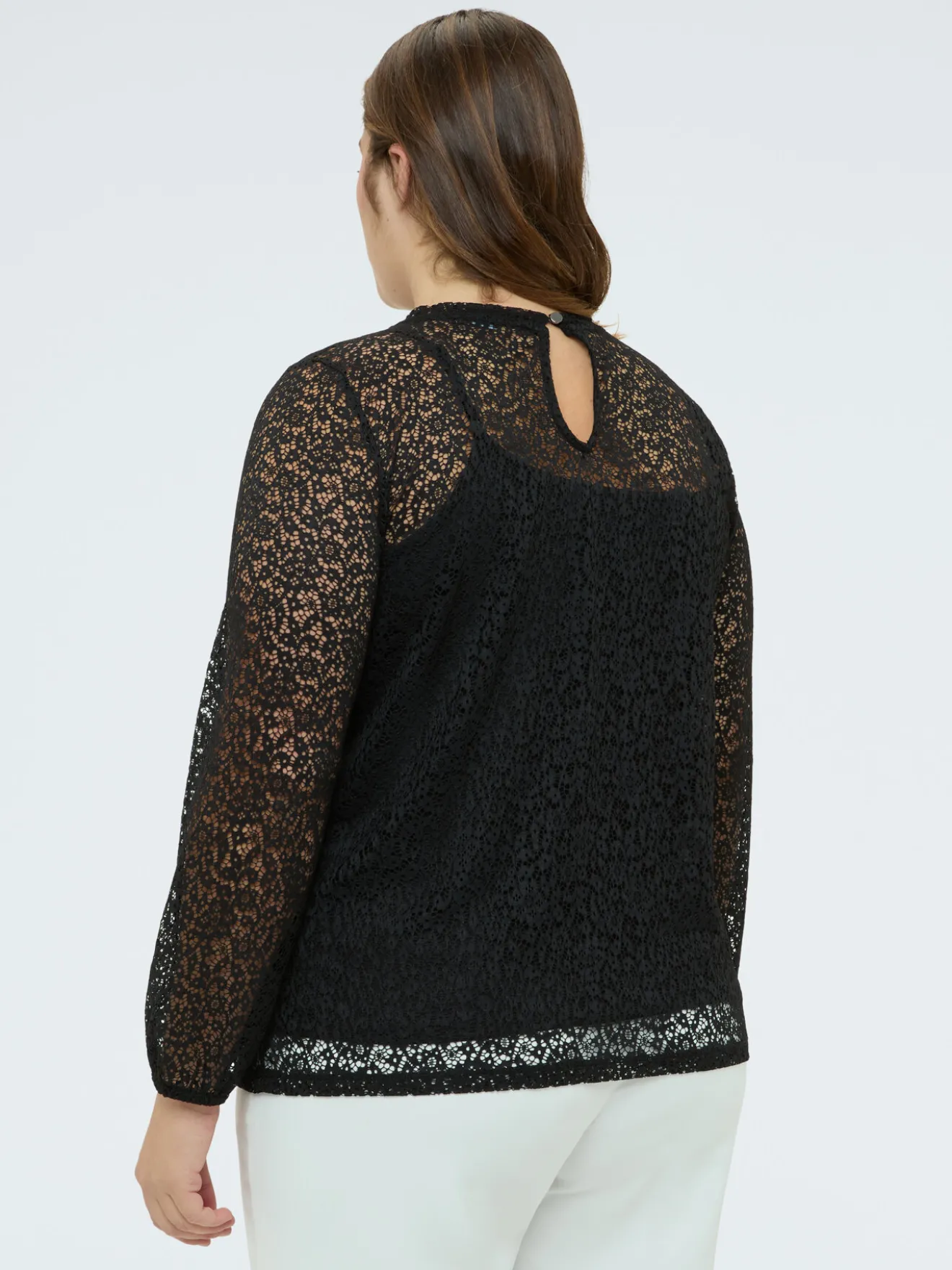T-shirt in pizzo traforato