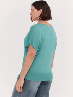T-shirt in tencel dal fit morbido