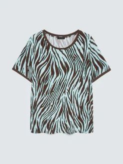 T-shirt stampa zebrata