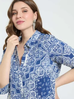 Vestito chemisier stampa bandana