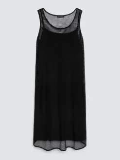 Vestito corto traforato