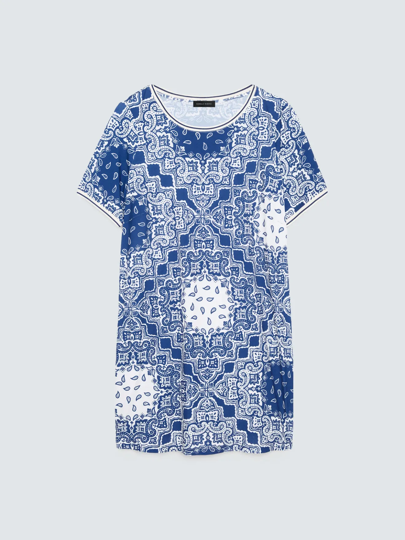 Vestito in jersey con stampa bandana