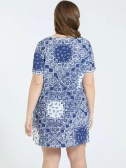 Vestito in jersey con stampa bandana