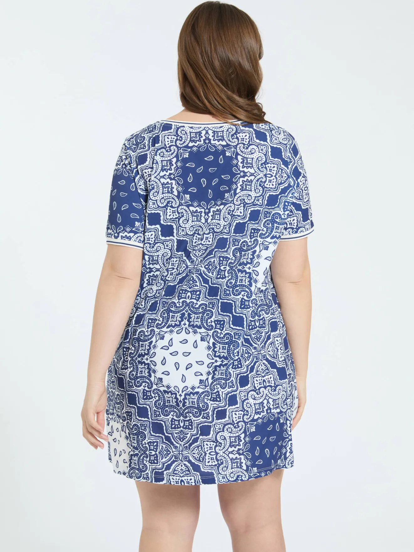 Vestito in jersey con stampa bandana
